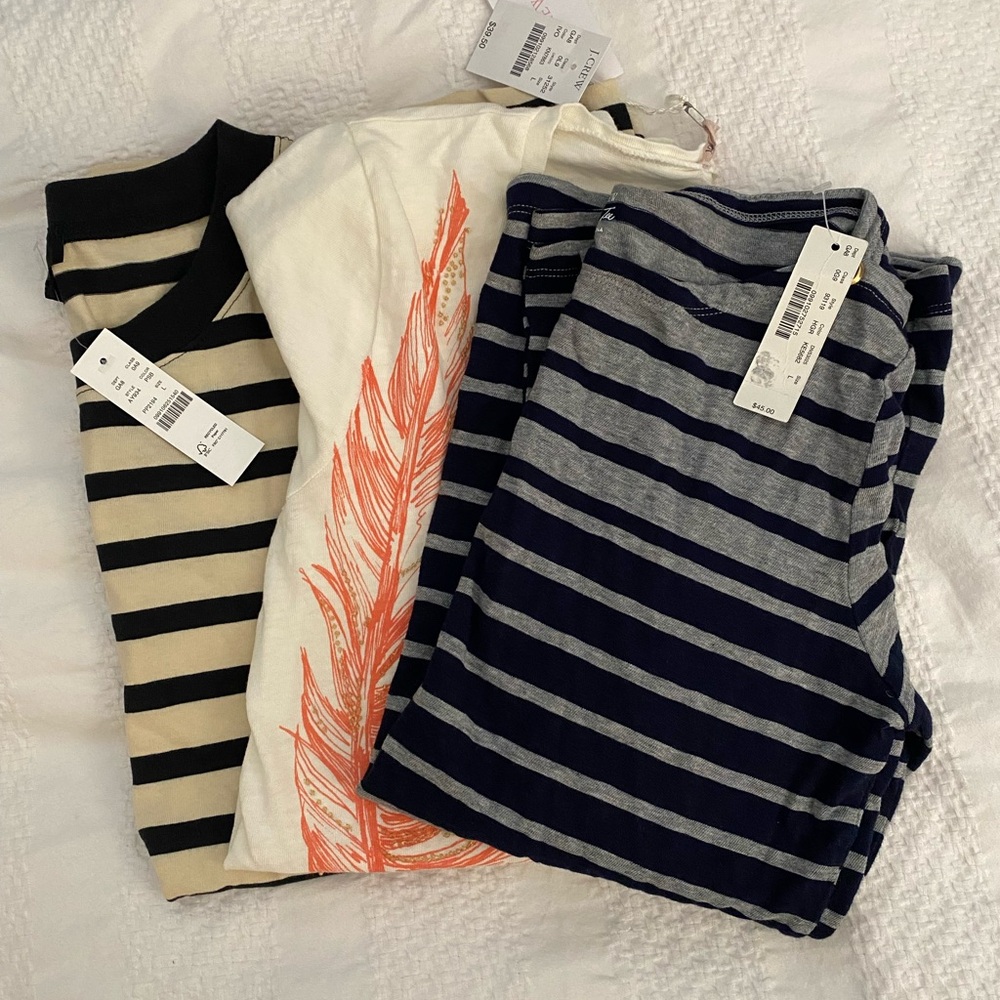 J.Crew 3 T-Shirt Bundle - BNWT size Large